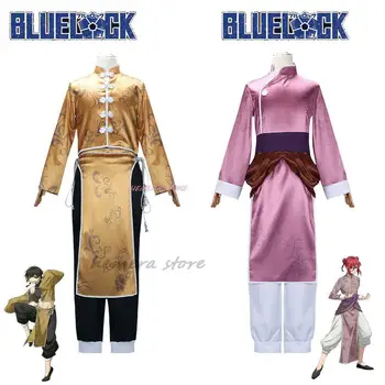 Anime Blue Lock Bachira Cosplay Kostým Starovekej Čínskej Kostým Kung Fu Tang Vyhovovali BLUELOCK Cosplay Kostým Darček Oblečenie COS