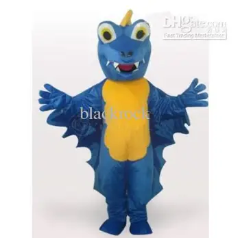 Nové Dospelých Horúce Predaj Pena Roztomilý Modrý Dinosaurus Fantázie Cartoon Maskot Kostým Plyšový Vianočný Maškarný Halloween Kostým Maskota