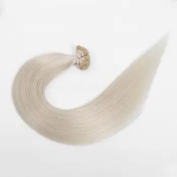 .White Blonde 1001# Ploché Tip predlžovanie Vlasov Ľudské Vlasy Keratín Rozšírenie Fusion Vlasy 1x0.8 cm Bond 12-24 inch Non-Remy 1g/oblasti činnosti