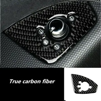 Carbon Fiber Auto interiérové dvere tlačidlo dekorácie Tirm Pre Audi TT TTS 2008-2014