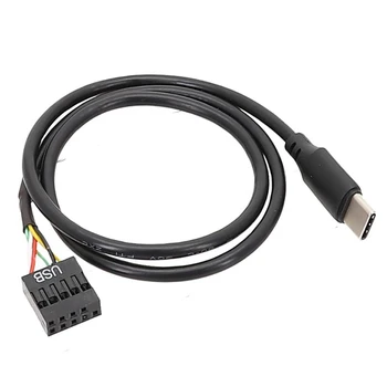 USB Typu C na 9Pin USB Kábel na základnej Doske Počítača na USB C Sekundárnej Obrazovky PC, LCD Displej 9Pin USB kábel Kábel Adaptéra