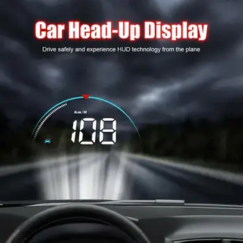 Head Up Displej Univerzálny Pre Všetky Nákladné Auto Autobus Kompas prekročenia rýchlosti Budík Displeja Auta GPS Digitálny Rýchlomer čelné Sklo Projecto
