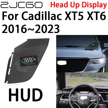 ZJCGO Auto HUD Head Up Displej Otáčkomer Projektor Alarm Elektronické Príslušenstvo pre Cadillac XT5 XT6 2016~2023
