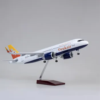1:80 Rozsahu Diecast Model Bhután Dýchacích Ciest Airbus A320 Neo Živice Lietadlo So Svetlom A Kolesá Zber Displej Hračka Darčeky Fanúšikov