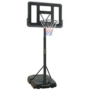 Tínedžeri Mládež Výškovo Nastaviteľné 6.6 do 10 ft Basketbalová Obruč 44 Inch Operadlo Prenosné Basketbal Cieľom Systém s Stabilnú Základňu