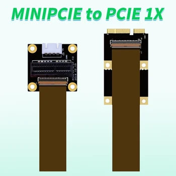 Základná doska Mini Pci-e Na PCIE x1 Karty Adaptéra MPcie PCI Express 1x Predlžovací Kábel 10 cm 30 cm
