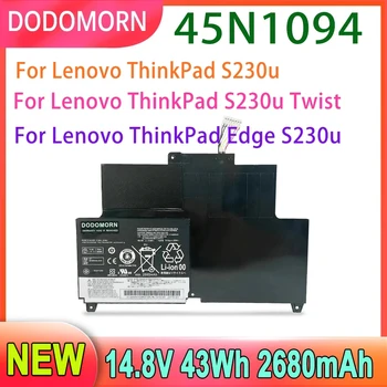 Nové 45N1094 45N1095 Notebook Batéria Pre Lenovo ThinkPad S230u Twist ,Edge S230u Série 45N1092 14,8 V V 43Wh 2900mAh Vysokej Kvality