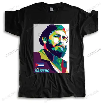 Fidel Castro Prezident Kuby Krátke Rukáv Tričko Pánske tričká so suvenírmi t-shirt bavlna pánske Letné Módy Hrdina topy