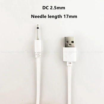 DC 2,5 mm Kábel na Vibrátor USB Nabíjateľné Napájanie Nabíjačky Dospelých, Sexuálne Hračky pre Ženy, Mužov Príslušenstvo Nabíjanie Káble