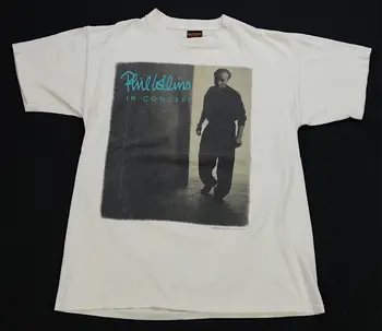 Zriedkavé Vintage BROCKUM Phil Collins Koncert V Roku 1994 Tour Tričko 90. rokov Rock Biela L