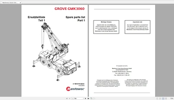 Manitowoc Grove Žeriavy Všetky Modely Aktualizované [01.2021] Spart Časti Príručky nemeckých PDF DVD