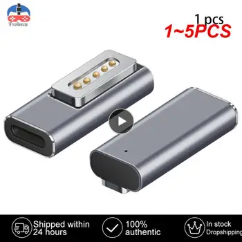1~5 KS Typ C Magnetické USB PD Adaptér pre 1 2 MacBook USB C Ženské Rýchle Nabíjanie Magnet Plug Konvertor