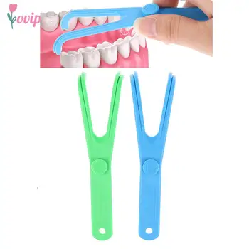 1PC Zubná Niť Držiteľ Pomoci Ústnej Hygieny Držiak na Špáradlá Na Zuby, Starostlivosť o Zuby, Medzizubné Čistenie Nástrojov