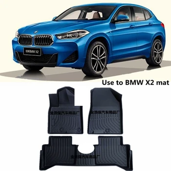 Použitie pre BMW F39 X2 auto TPE Podlahové rohože F39 X2 nohy Mat tunk mat Full Nastavenie Orezania, aby sa Zmestili na BMW F39 X2 nepremokavé rohože F39 rohože