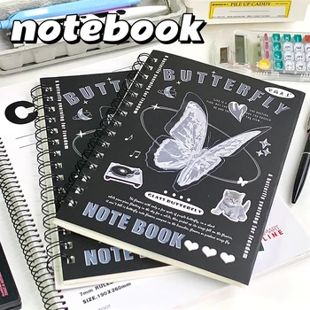 1 Ks Jednoduché Retro Kryt Cievky Roztomilý Kreslený Vodorovná Čiara Denník, Zápisník A5 Notebook Škole Študent Papiernictvo Dodávky