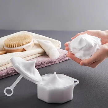 1PC Foaming Maker Čistý Nástroj na Jednoduché Tvár Čistiacim prípravkom sprchovým Kútom, Šampón, Pena Maker Bublina Foamer Zariadenie pre Tvár Cleansing Cream T