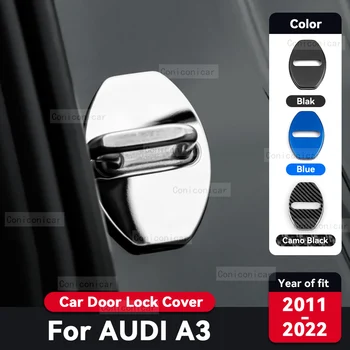 Pre AUDI A3 2011-2022 2021 Auto Door Lock ochranný Kryt Proti hrdzu z Nerezovej Ocele Auto Interiér Dekorácie Doplnky