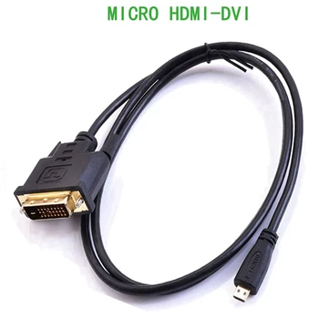Aux Kábel Micro HD kompatibilný Male to DVI 24 + 1 HD Micro-DVI vysoko-rýchlostný prenos kurz Konverzný line silné flexibilita