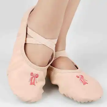 2024 Deti Topánky Dievčatá 24-40 vhodný Pre 15-23 cm Noha PU Atletický Tanečné Topánky Mäkké Balet Balet Papuče Dievčatá Topánky