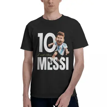 OSLAVA Lionel A Andrﾩs A Messi A Argentína Č. 10 KOZA Karikatúra 24 Tričko Majstrovstvá Retro Vintage Cestovanie