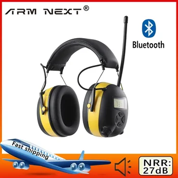 RAMENO VEDĽA 5.1 Bluetooth Elektronické Zníženie Hluku Earmuff Chránič Sluchu Slúchadlá Digitálny AM/FM Rádio, Ochrana Sluchu