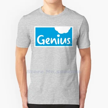 Genius Bezlepkové Logo Bežné Tričko Kvalitné Grafické 100% Bavlna Tees
