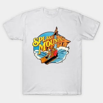 2021 Mužov/Žien Letné Biele Street Fashion Hip Hop Splash Mountain T-tričko Bavlnené Tričká Krátky Rukáv Topy