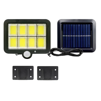 LED Solárne Vonkajšie Svetlo Snímač Pohybu Flood Light IP65 Vodeodolný Garáž, Terasa, Svetlo Solárne Nástenné Svietidlo Pouličné svetlá