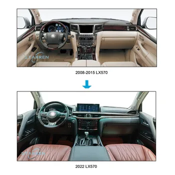 Interiér Navigácia Sedadlá Kožený poťah Volantu Konverzie LX570 Upgrade Úpravy 22 Interiéru Upgrade Kit pre Lexus
