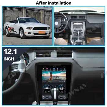 vertikálne obrazovke Tesla štýl Android 9.0 Auto Multimediálny Prehrávač Pre Ford Mustang 2010-2014 auta GPS rádio audio stereo BT vedúci jednotky
