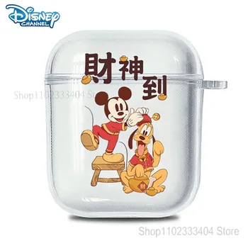 Disney Mickey Minnie Slúchadlá puzdro pre Apple AirPods 2 1 AirPods Pro 2 Roztomilé Priehľadné Anti-jeseň Slúchadlá Ochranný Kryt