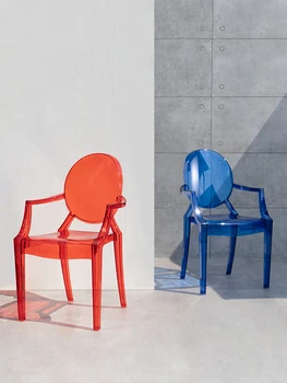 Akryl transparentný stoličky Nordic jedálenské stoličky diabol ghost stoličky online celebrity iny domov crystal stolice make-up, obliekanie stoličky