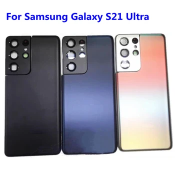 Nové S21 Ultra 5G G998 Kryt Batérie Pre Samsung Galaxy S21 Ultra Batérie Zadný Kryt Skla zadných Dverí S objektív