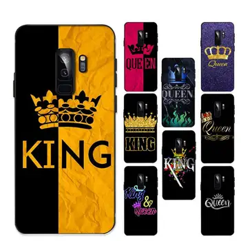 Kráľ, Kráľovná Milovníkov Telefón puzdro pre Samsung S20 lite S21 S10 S9 plus pre Redmi Note8 9pro pre Huawei Y6 kryt