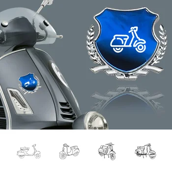 3D Kovov Skúter Pšenice Uši Nálepky Motocykel Obtlačky Strane Znak Výzdoba Pre Vespa Spuer 300 Super Sport VX 50 ET3 PX200 Cosa
