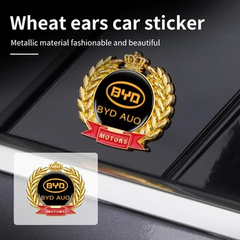 3D Kovové Auto Logo Tele Znak, Odznak Odtlačkový Nálepka Pre BYD M6 G3, G5 T3 F3 I3 F0 F6 S6 S8 E5 E6 G6 L3 S7 Tang Pieseň Qing Yuan Max