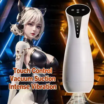 Sexuálne Produkty Automatické Muž Masturbator Mužov Sania Masturbácia Stroj s Touch Ovládania Vibračná Vagína Dospelých dodávky