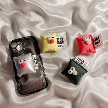 Kórejský Roztomilý Zábavnej 3D Vankúš Telefón Grip Klop Griptok kórejský Držiak Pre iPhone 15 Samsung Príslušenstvo Vesmíru Telefón, Stojan, Držiak