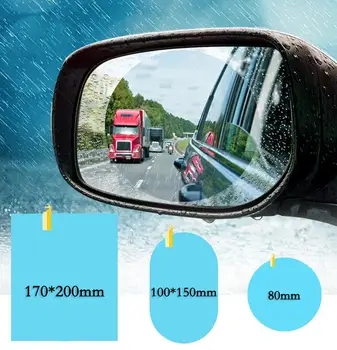 Univerzálny Jasné Auto Rainproof Film Spätné Zrkadlo Vodotesný, Anti-Fog Okenného Skla Nálepky