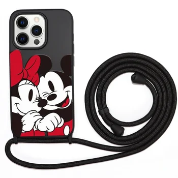 Nový Roztomilý Mickey Hello Kitty Cartoon Telefón púzdra Pre iPhone 14 13 12 11 Pro Max Mini XR XS MAX 8 X 7 SE 2020 Zadný Kryt prípade