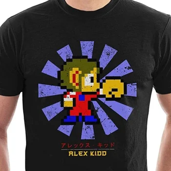 Alex Dieťa Retro Gaming T Shirt pánske Zábavnej Komédie Štýl 100 Bavlna Dospelých, Deti Novinka