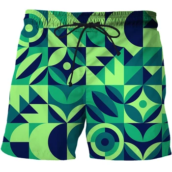 2023 Najnovšie Letné pánske šortky grafické, Tlačené 3D Bežné Muži Móda Muž Bermudy Šortky Pláži nohavice plávanie šortky