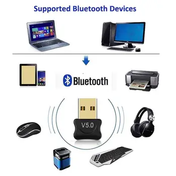 Mini Bluetooth-kompatibilné 5.0 Adaptér USB Vysielač Pre Počítač Receptor Prenosné Slúchadlá Audio Tlačiareň Údaje Dongle Prijímač