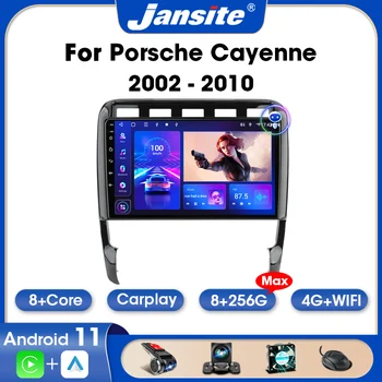 Jansite 2 Din Android 11 autorádia Pre Porsche Cayenne 1 9PA 2002-2010 Multimediálny Prehrávač Videa Stereo Carplay Headunit Audio AM