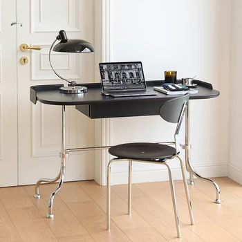 Stredoveké nehrdzavejúcej ocele písací stôl, toaletný stolík, make-up písací stôl, počítač kancelársky stôl, svetlo luxusný písací stôl, spálňa, voľný čas de