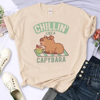 Capybara tričko ženy harajuku t-shirts dievča y2k oblečenie