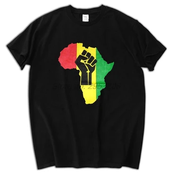 Nové AFRIKE MOC Rasta Reggae Hudba Logo pánske Čierne Tričko