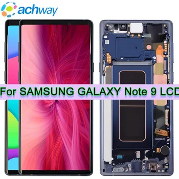 Pre Samsung Galaxy Note 9 Lcd displej s Rám Displeja Dotykový Displej Digitalizátorom. Montáž Pre Samsung note9 LCD N960 N960F N960DS N9600