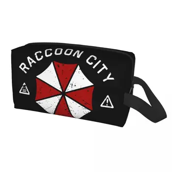 Dáždnik Spoločnosti Corp Kozmetická Taška Ženy Kawaii Veľká Kapacita Raccoon City Make-Up Prípade Krásy Skladovanie Toaletné Tašky