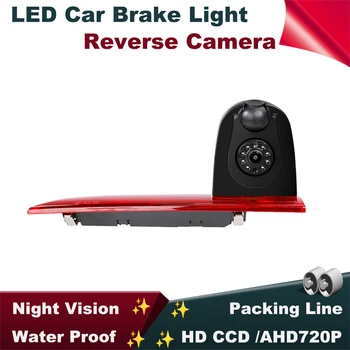 Auto Tretie Brzdové Svetlo Zozadu na Zadnej strane Kamera Pre Ford Transit Custom s LED 2016 NightVision Parkovanie Zálohy Duálny Objektív Fotoaparátu